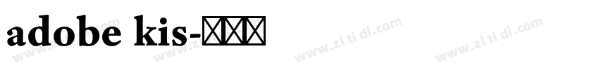 adobe kis字体转换